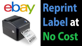 EBAY  How To Reprint A Shipping Label Without Having To Pay Again [upl. by Rosabelle231]