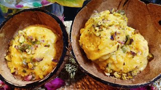 Healthy Mango Ice cream Only with 3 Ingredients I Sugar less ice cream lMango ice cream I [upl. by Onimod]