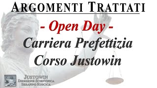 Justowin Open Day Carriera Prefettizia [upl. by Jorie665]