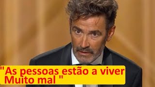 Grito de Alerta de João Reis nos Globos de Ouro quotAs pessoas estão a viver muito malquot [upl. by Lorelie]