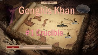 Genghis Khan  1 Crucible AOE 2 Campaign Playthrough  HARD [upl. by Ringsmuth]