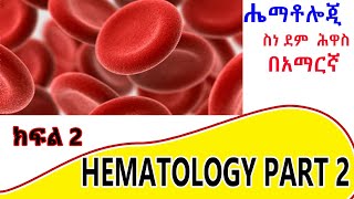 Composition Formation and Function of Blood Part 2 Amharic [upl. by Dranel]