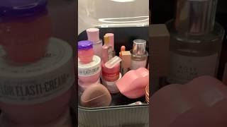 Reorganizing my desk for fall skincare bubbleskincare collection fall pink yellow orange [upl. by Yhtir]