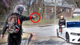 Drive By Prank In The Hood Gone Very Wrong [upl. by Anitsugua]