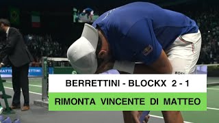 Coppa Davis 2024 Berrettini che fatica Battuto il n253 Blockx al terzo set ItaliaBelgio 10 [upl. by Drape954]