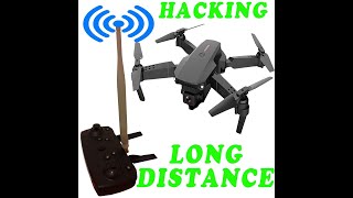 DRONE ANTENNA HACKING LONG DISTANCE EACHINE E88 E58 E520 E511 EX4 EX5 [upl. by Burch]