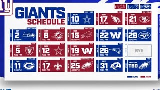 Giants WinLoss Prediction  Giants Schedule Preview [upl. by Ahsieka]