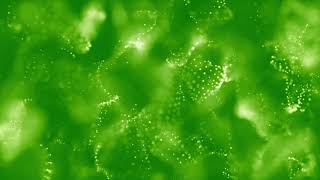 Free HD Relaxing Screensaver  Green Glitter Particles Moving Background [upl. by Manning237]