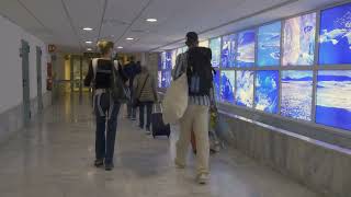 Lanzarote Airport  way from the plane wintervisitlanzarote visitlanzarote tripcanarian flying [upl. by Jessalyn100]