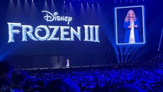 Frozen 3 Announcement in D23  Disney Entertainment Showcase D23 2024  d23 [upl. by Uzial525]