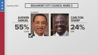 Audwin Samuel wins to hold Beaumont City Council Ward 3 seat [upl. by Agemo]