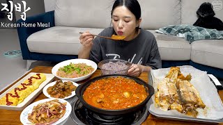 Real Mukbang This is Real Korean Home Meal ☆ Kimchi stew amp generous side dishes [upl. by Piero]