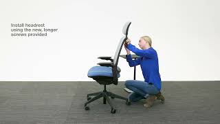 How to Assemble the Steelcase Series 1 Headrest [upl. by Jamill]