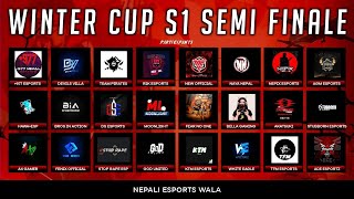 WINTER CUP SEASON 1 SEMI FINALE  NEPALI ESPORTS WALA [upl. by Gilroy]