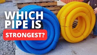 Best Drainage Pipe  EXTRA Heavy Duty vs Heavy Duty Yard Drainage Pipe Ultimate Comparison [upl. by Dilan]