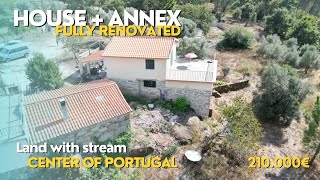 Explore a Fully Renovated House with Annex Garden and Land Water Stream  Tábua Central Portugal [upl. by Alaric]