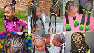 Cute Kids Braids With Beads Braided Hairstyles For Girls [upl. by Gunn]