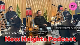 Video Footage Travis Kelce’s LIVE RECORDING of New Heights Podcast [upl. by Dael78]