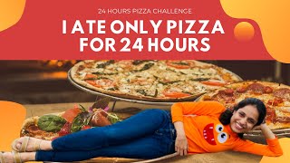 I Ate Only Pizza For 24 Hours Challenge ft My mom [upl. by Yentroc]