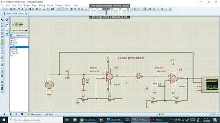 Filtro pasa banda en Proteus parte 2 [upl. by Raama680]