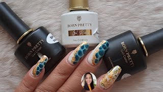 How to do Tortoiseshell Nails with Gel  Tortoise Shell Nail Foil  Nail Art Tutorial [upl. by Kevan]