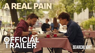 A REAL PAIN  Official Trailer  Searchlight Pictures [upl. by Elita]