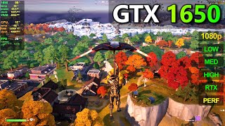 GTX 1650  Fortnite  Chapter 4 [upl. by Ayanad]