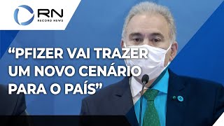 quotA Pfizer vai trazer um novo cenário para nosso sistema de saúde para o nosso paísquot diz Queiroga [upl. by Kavanaugh]