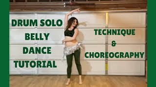 Tabla Drum Solo Belly Dance Tutorial  Rannet al Tabla Dance Fitness [upl. by Gardas]