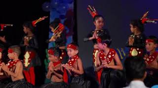 Sri Lankan Traditional Gajaga Wannama By Smilies Playschool Preschool Kids Concert Dance Item 2019 [upl. by Kcirednek]