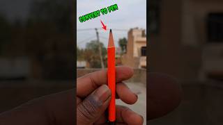 PENCIL CONVERT TO PEN 😍 shorts pkcrazyexperiments [upl. by Snapp]