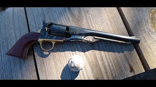 Shooting the Pietta 1861 Navy 36 Revolver [upl. by Ybab]