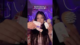 Wooden 🪵 or Paper 📄 Skincare asmr shorts [upl. by Sieracki76]