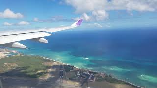 Hawaiian Airlines HA51 Airbus A330200 landing at Honolulu Daniel K Inouye Airport from NY [upl. by Roid639]