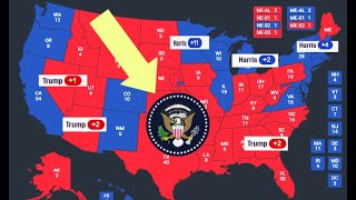 The 2024 Election Map Based On Polling Averages From ALL Battleground STATES [upl. by Zweig]