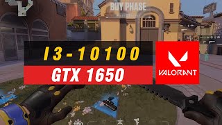 Valorant  i3 10100  GTX 1650 4GB GDDR5  1080p [upl. by Damas]