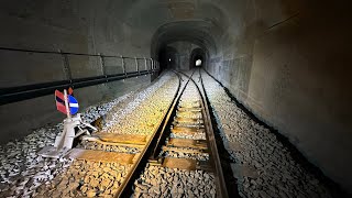 【Alishan Forest Railway】Rail Motor Car Ride Visiting Tunnels 46 to 42 [upl. by Levins]