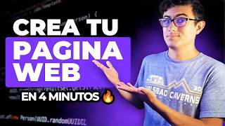 Cómo publicar un SITIO WEB con IA en 4 minutos 🔥 [upl. by Zosima898]