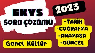 2023 Ekys soru çözümü Genel Kültür ekys ekys2023 [upl. by Johannah]