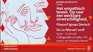 Het empathisch teveel Op naar een werkbare onverschilligheid  Lezing door filosoof Ignaas Devisch [upl. by Aeet]