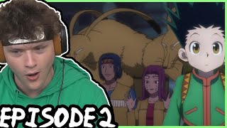 GONS FIRST TEST  HES BIG BRAIN  Hunter x Hunter REACTION Episode 2 [upl. by Alemahs]