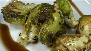 Brussels sprout bacon bake [upl. by Ellekim478]