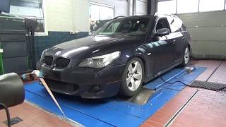 BMW E61 530d 300 hp on dynopowerful [upl. by Lily]