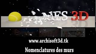 Archicad👍Nomenclatures des murs [upl. by Molahs]