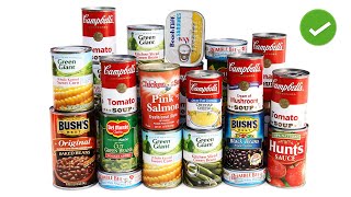 Get Prepping Now The 12 Best Canned Foods to Stockpile [upl. by Leihcim46]