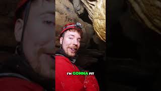 Mr Beast Exploring the Tightest Cave  mrbeast [upl. by Ellennahs]