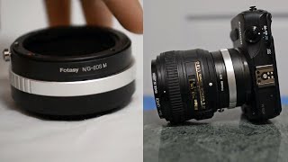 Fotasy Nikon Gtype lens to Canon EFM Mount Adapter  Fotasy NGEOS M [upl. by Ennaihs]