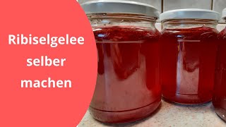 Aus dem Garten ins Glas Ribiselgelee Johannisbeergelee kochen [upl. by Rahmann664]