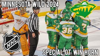 Minnesota Wild 2024 Special OT Win Horn [upl. by Hansiain99]