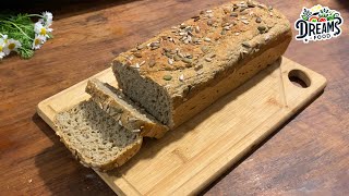 توست الشعير بدون عجن Barley flour toast without kneading [upl. by Mickey]